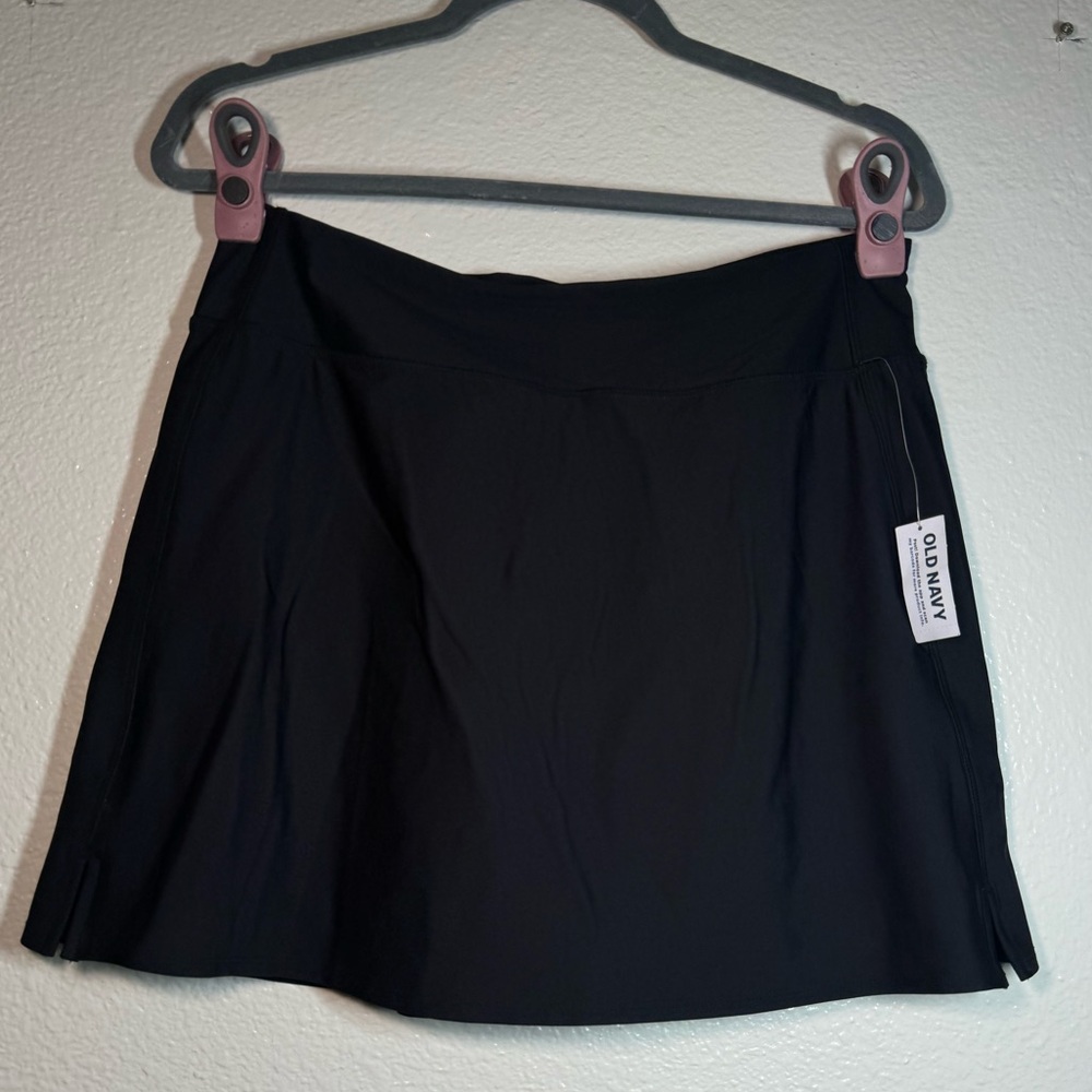 Old Navy Black Mini Skort with Smooth A-Line Silhouette